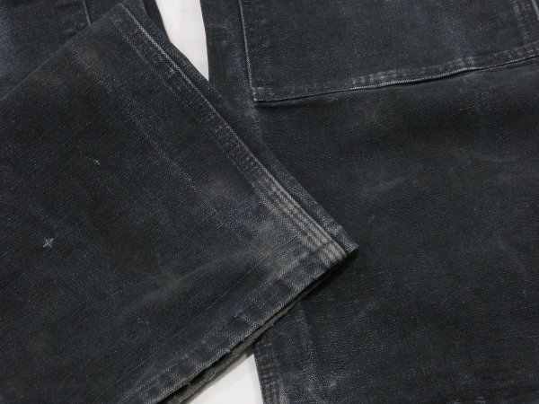 画像7: 10s Carhartt DOUBLE KNEE BLACK DUCK PAINTER WORK PANTS GOOD FADE (7)
