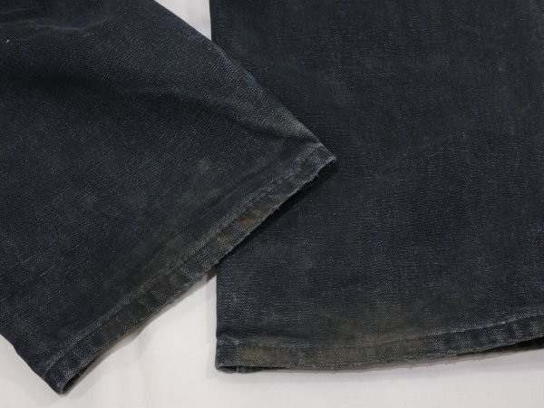 画像9: 10s Carhartt DOUBLE KNEE BLACK DUCK PAINTER WORK PANTS GOOD FADE (9)