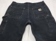 画像8: 10s Carhartt DOUBLE KNEE BLACK DUCK PAINTER WORK PANTS GOOD FADE (8)