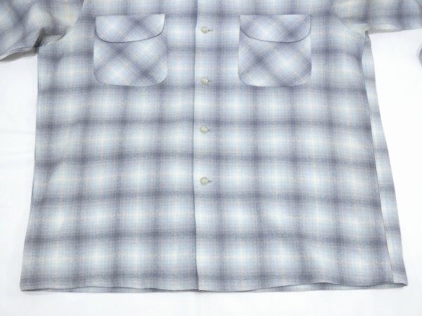画像7: 50s Pendleton OMBRE SHADOW PLAID BOARD SHIRT (7)