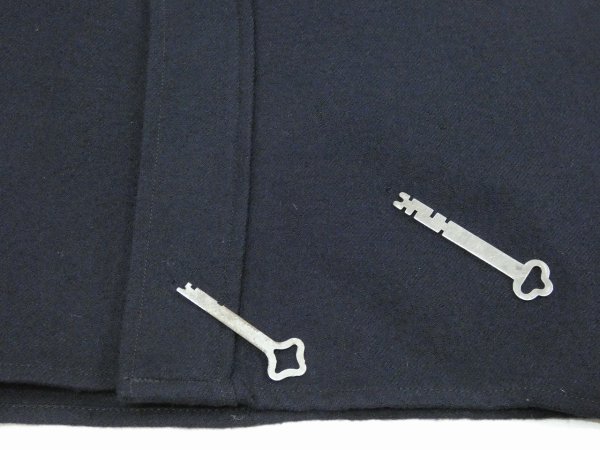画像10: 40s US COAST GUARD USCG CPO BLUE FLANNEL SHIRT DEAD STOCK (10)