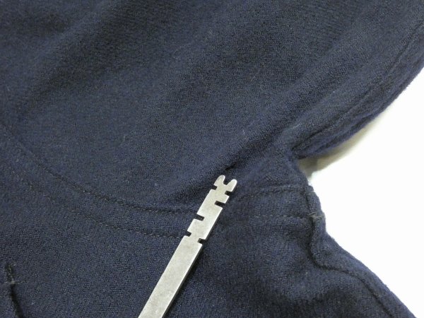 画像8: 40s US COAST GUARD USCG CPO BLUE FLANNEL SHIRT DEAD STOCK (8)