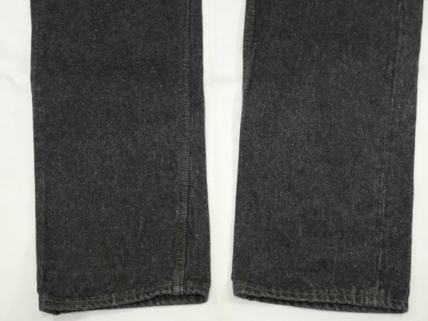 画像7: 90s Levi's 501- 0658 YARN DYED BLACK DENIM PANTS W36L3４ MADE IN USA (7)