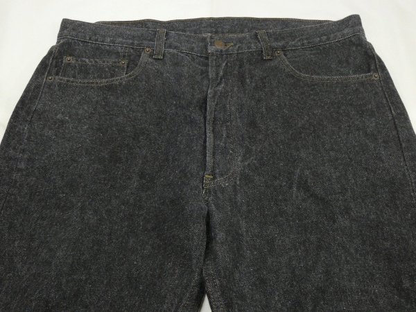 画像4: 90s Levi's 501- 0658 YARN DYED BLACK DENIM PANTS W36L3４ MADE IN USA (4)
