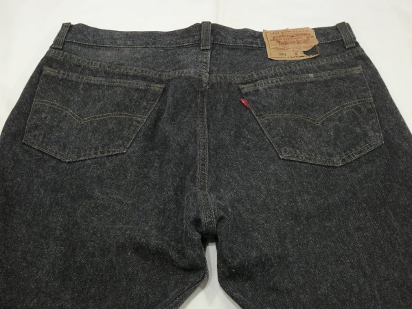 画像8: 90s Levi's 501- 0658 YARN DYED BLACK DENIM PANTS W36L3４ MADE IN USA (8)