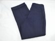 画像3: 50s UNKNOWN TWO TUCK STRIPE WOOL SLACKS PANTS DEAD STOCK (3)