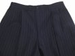 画像4: 50s UNKNOWN TWO TUCK STRIPE WOOL SLACKS PANTS DEAD STOCK (4)