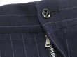画像5: 50s UNKNOWN TWO TUCK STRIPE WOOL SLACKS PANTS DEAD STOCK (5)