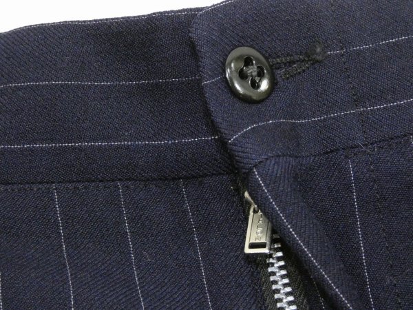 画像5: 50s UNKNOWN TWO TUCK STRIPE WOOL SLACKS PANTS DEAD STOCK (5)