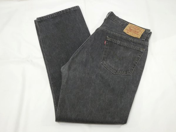 画像3: 90s Levi's 501- 0658 YARN DYED BLACK DENIM PANTS W36L30 MADE IN USA  (3)