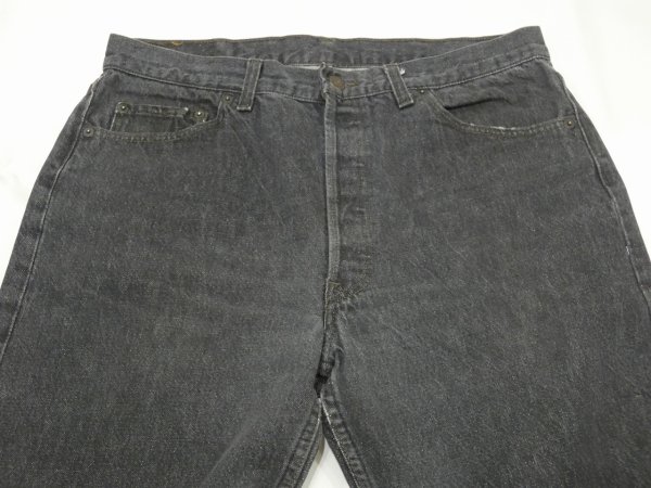 画像4: 90s Levi's 501- 0658 YARN DYED BLACK DENIM PANTS W36L30 MADE IN USA  (4)
