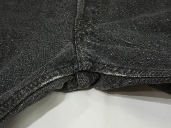 画像7: 90s Levi's 501- 0658 YARN DYED BLACK DENIM PANTS W36L30 MADE IN USA  (7)