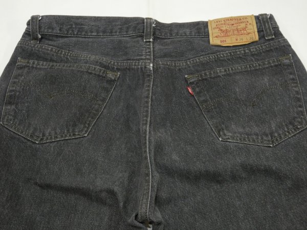 画像12: 90s Levi's 501- 0658 YARN DYED BLACK DENIM PANTS W36L30 MADE IN USA  (12)