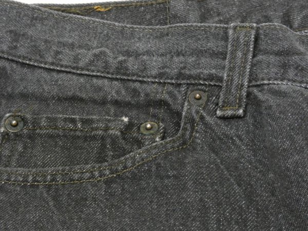 画像5: 90s Levi's 501- 0658 YARN DYED BLACK DENIM PANTS W36L30 MADE IN USA  (5)