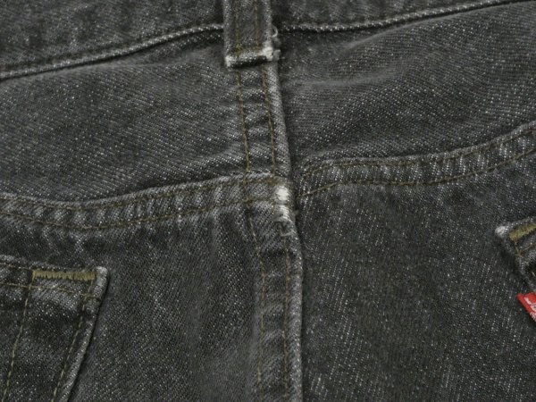 画像14: 90s Levi's 501- 0658 YARN DYED BLACK DENIM PANTS W36L30 MADE IN USA  (14)