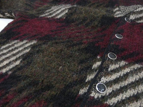 画像6: 60s Gary Reed PLAID MOHAIR CARDIGAN (6)