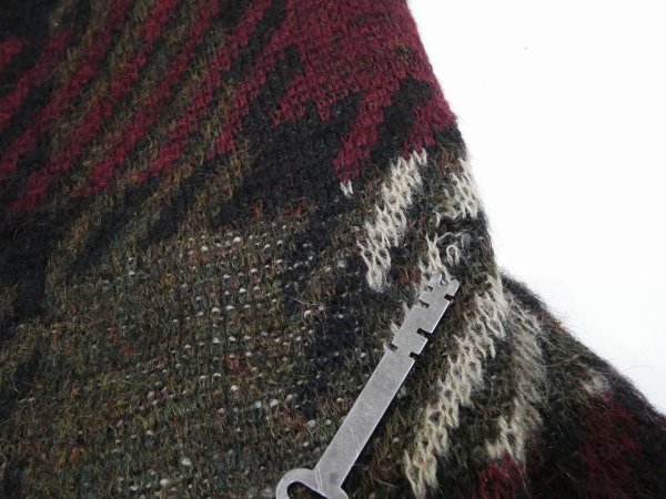 画像9: 60s Gary Reed PLAID MOHAIR CARDIGAN (9)