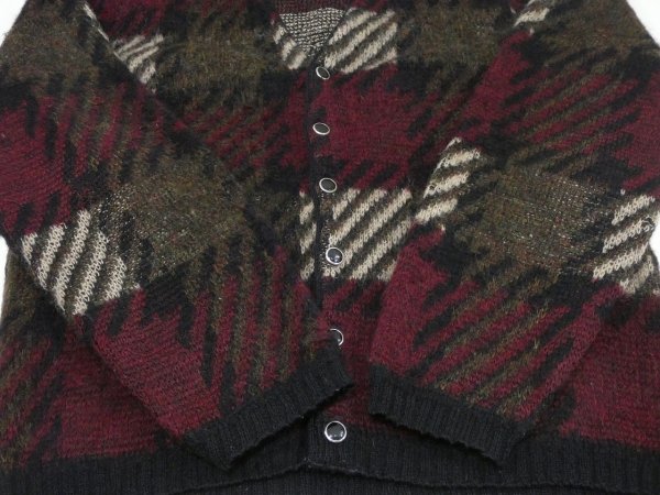 画像7: 60s Gary Reed PLAID MOHAIR CARDIGAN (7)