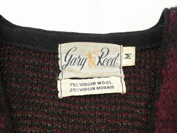 画像3: 60s Gary Reed PLAID MOHAIR CARDIGAN (3)