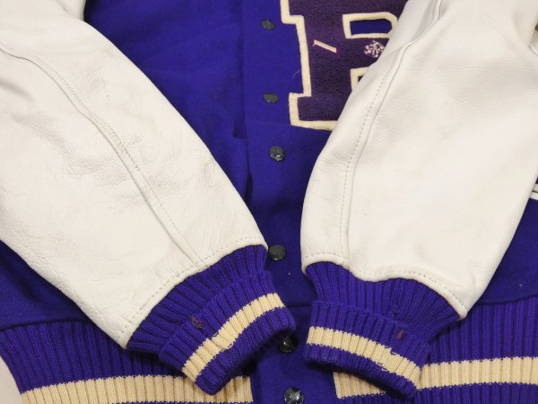 画像8: 60s H.L.WHITING STADIUM VARSITY JACKET (8)