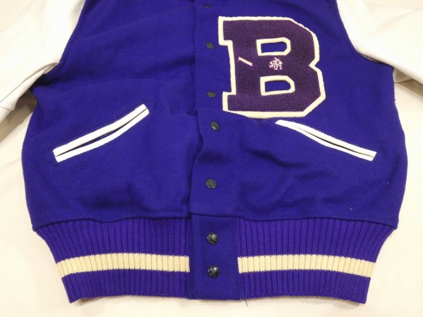 画像5: 60s H.L.WHITING STADIUM VARSITY JACKET (5)