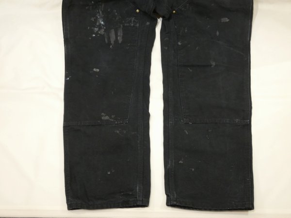 画像7: 20s Carhartt DOUBLE KNEE BLACK DUCK WORK PAINTER PANTS MADE IN USA (7)