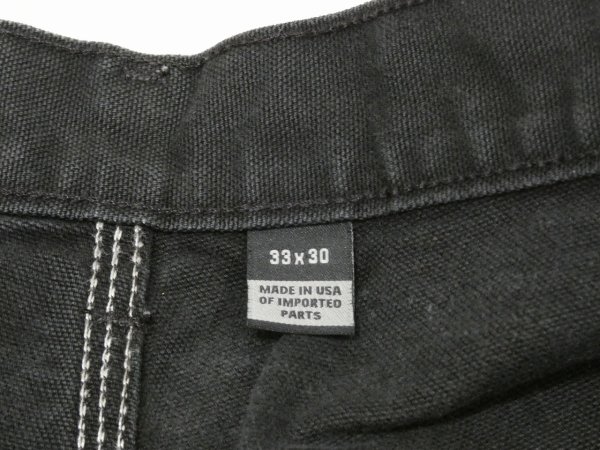 画像5: 20s Carhartt DOUBLE KNEE BLACK DUCK WORK PAINTER PANTS MADE IN USA (5)