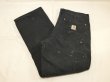 画像3: 20s Carhartt DOUBLE KNEE BLACK DUCK WORK PAINTER PANTS MADE IN USA (3)