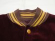 画像3: 40s 50s UNKNOWN CORDUROY BUTTON STADIUM JACKET (3)