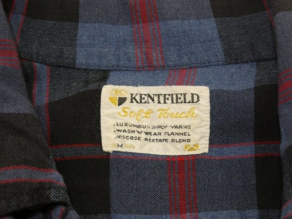 画像3: 60s KENTFIELD Soft Touch PLAID LOOP COLLAR SHIRT (3)