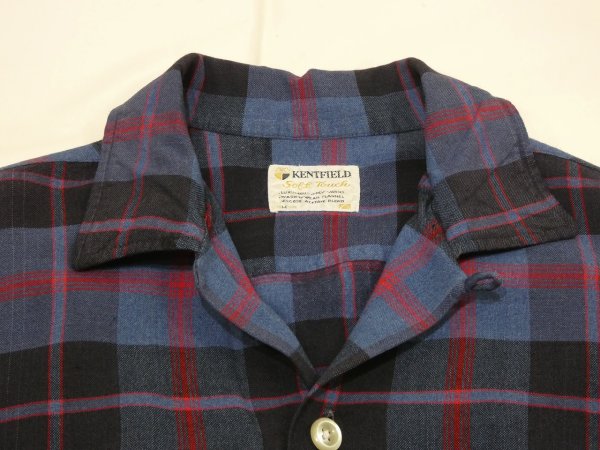 画像4: 60s KENTFIELD Soft Touch PLAID LOOP COLLAR SHIRT (4)