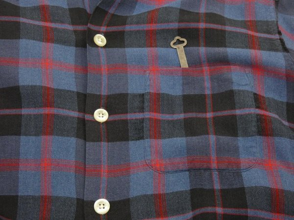 画像8: 60s KENTFIELD Soft Touch PLAID LOOP COLLAR SHIRT (8)