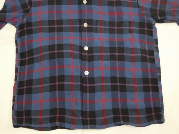 画像7: 60s KENTFIELD Soft Touch PLAID LOOP COLLAR SHIRT (7)