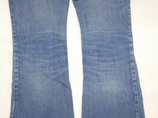 画像12: 70s UNKNOWN FLARE BOOTS CUT DENIM PANTS (12)