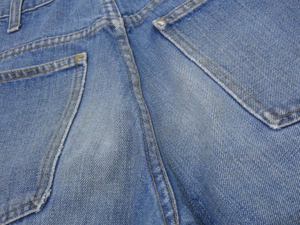 画像11: 70s UNKNOWN FLARE BOOTS CUT DENIM PANTS (11)