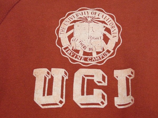 画像5: 60s Collegiate Pacific FLOCKY PRINT SWEAT (5)