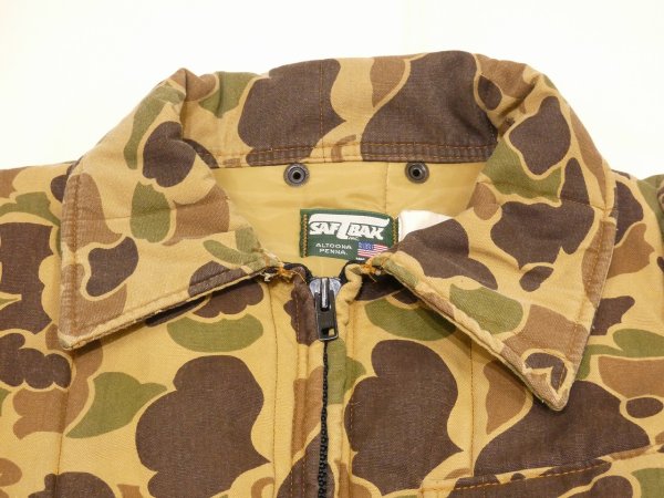 画像4: 80s SAFTBAK DUCK HUNTER CAMO QUILTING HUNTING JACKET (4)