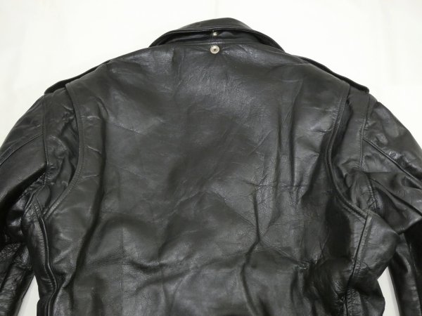画像16: 50s Rich Sher HORSE HIDE DOUBLE RIDERS MOTOCYCLE JACKET (16)