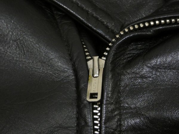 画像8: 50s Rich Sher HORSE HIDE DOUBLE RIDERS MOTOCYCLE JACKET (8)