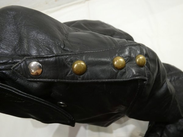 画像7: 50s Rich Sher HORSE HIDE DOUBLE RIDERS MOTOCYCLE JACKET (7)