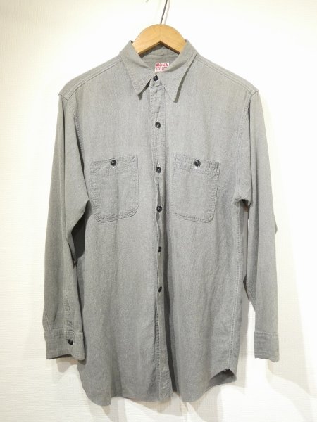 画像1: 40s 50s Rail Chief SALT&PEPPER BLACK CHAMBRAY SHIRT (1)