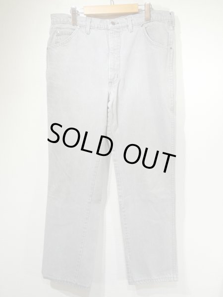 画像1: 80s LANDS'END YARN DYED GRAY DENIM PANTS W38 MADE IN USA (1)
