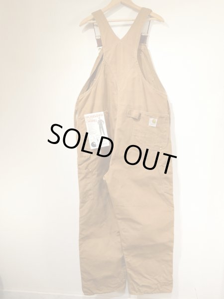 画像2: 70s Carhartt DOUBLE KNEE BROWN DUCK OVERALL DEAD STOCK ONE WASH 42×32 (2)