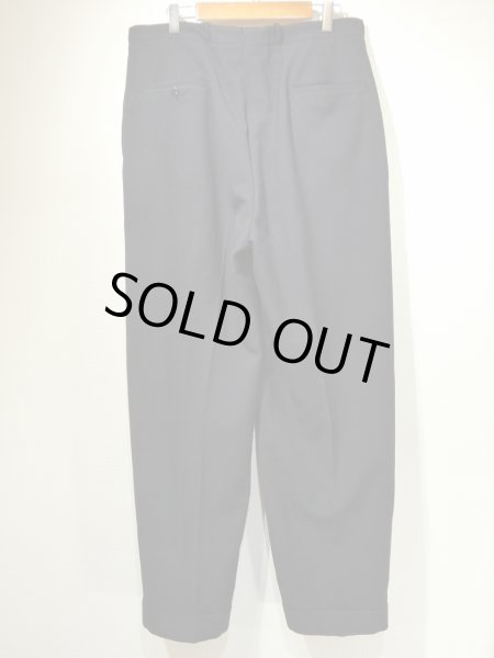 画像2: 50s UNKNOWN TWO TUCK WOOL SLACKS PANTS (2)