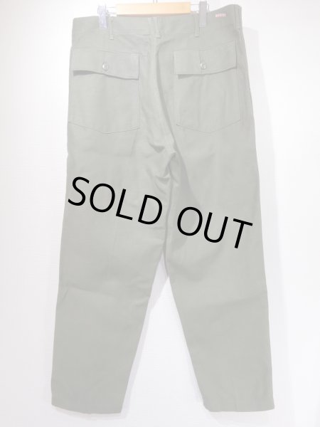 画像2: 70s '75 US ARMY OG-107 UTILITY BAKER PANTS DEAD STOCK (2)