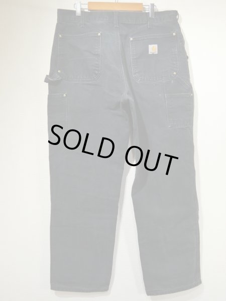 画像2: 10s Carhartt DOUBLE KNEE BLACK DUCK PAINTER WORK PANTS MADE IN USA (2)