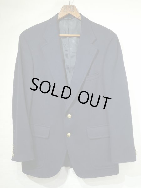 画像1: 80s Nordstrom Chaps by Ralph Lauren NAVY WOOL BLAZER (1)