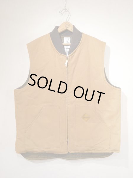 画像1: 80s MULESKINS MADE by Carhartt DUCK VEST DEAD STOCK (1)
