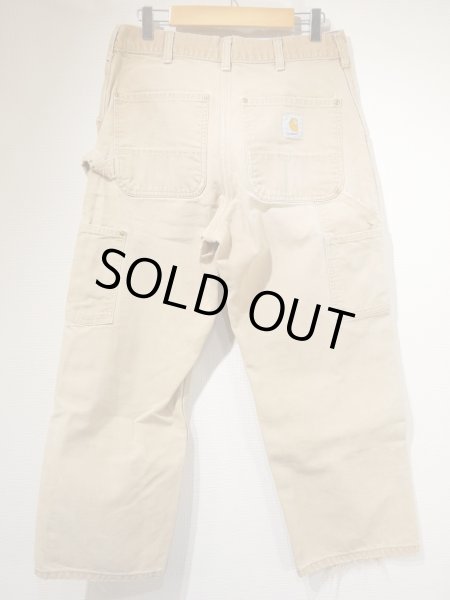 CARHARTT Men's 35 x 30 Brown Duck Double Knee Work Pants
