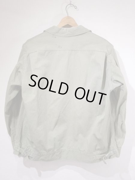 画像2: 40s US ARMY M-41（M-42) TWO-TONE HBT HERRINGBONE TWILL UTILITY JACKET 1st TYPE (2)